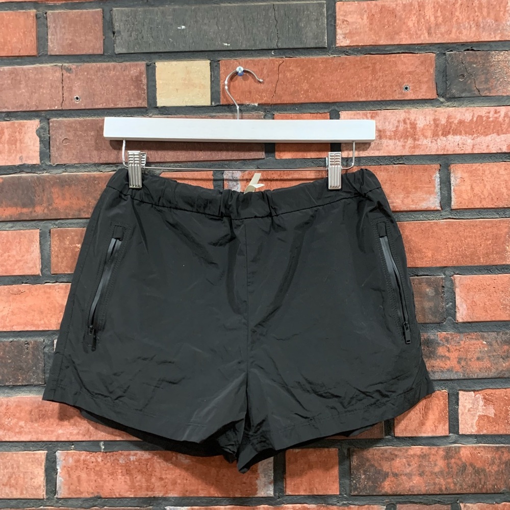 Aritzia Black Athletic Shorts with Zip Pockets
